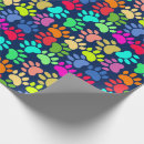Search for paw prints wrapping paper Dogs
