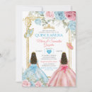 Search for pink and blue quinceanera invitations For her