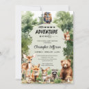 Search for adventure awaits baby shower invitations Woodland animals