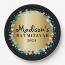Search for bar mitzvah plates Blue