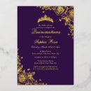 Search for purple and gold birthday invitations Butterfly