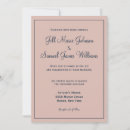Search for dusty blue and dusty rose wedding invitations Minimalist