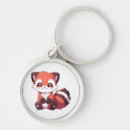 Search for red panda keychains Kawaii