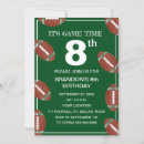 Search for boys 8th birthday invitations Green