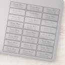 Search for transparent return address labels Minimalist