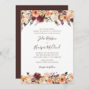 Search for burgundy and orange wedding invitations For her