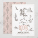 Search for cowgirl 1st birthday invitations Retro