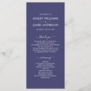 Search for navy wedding programs Minimal