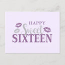 Search for purple sweet 16 birthday cards Sparkle