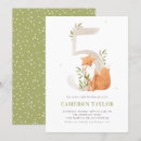 Search for fox birthday invitations Watercolor