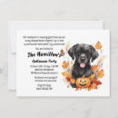 Search for dog halloween invitations Trick or treat
