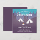 Search for backyard camping birthday invitations Mountains