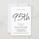 Search for 95th birthday invitations Elegant