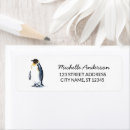 Search for penguin return address labels Baby shower