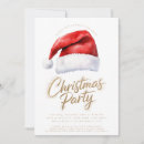 Search for santa hat christmas invitations Modern minimalist