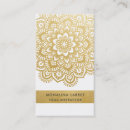 Search for mandala business cards Gold foil