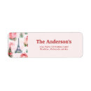 Search for paris france return address labels Vintage