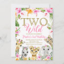 Search for monkey birthday invitations Watercolor pink floral