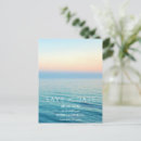 Search for beach wedding save the date postcards Sunset