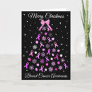 Search for breast cancer holiday cards I wear pink