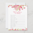Search for wishes for baby advice cards Floral