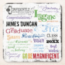 Search for graduation coasters Typography
