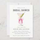 Search for martini bridal shower invitations Simple