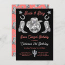 Search for boots and bling invitations Pink