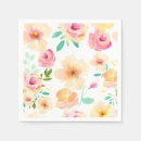 Search for floral napkins Yellow