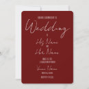 Search for blank wedding invitations Red