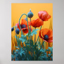 Search for red poppies posters Nature