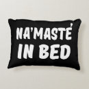 Search for funny sleep quotes pillows Namaste
