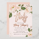Search for rose gold 30th birthday invitations Party