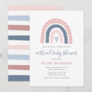 Search for rainbow gender reveal invitations Pink and blue