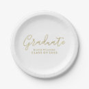 Search for blue and gold graduation plates High school graduation