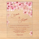 Search for sakura wedding invitations Botanical sakura flower