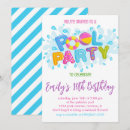 Search for retro pool party invitations Girl