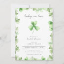 Search for lucky in love with invitations Shamrocks