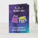 Search for monster birthday cards Space