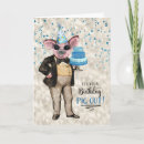 Search for pig birthday cards Hogs
