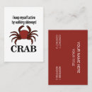 Search for crab business cards Crustacean