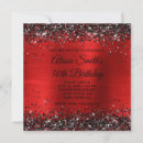 Search for red and black 50th birthday invitations Modern