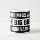 Search for boss mugs Typography