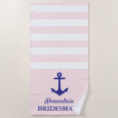 Search for bridesmaid beach towels Nautical