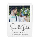 Search for sunflower save the date magnets Black and white