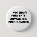 Search for election buttons America