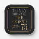 Search for 75th birthday paper plates Typography