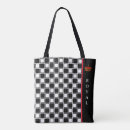 Search for black and white checkered bags Square pattern