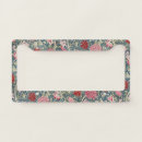 Search for floral license plate frames Red