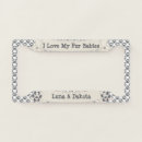 Search for dog paw print license plates Black